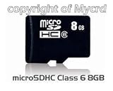 8GB Micro SDHC Class 6 Memory card for HTC Desire Z, HTC HD2 Mini, HTC Trophy, HTC HD 7, HTC Wildfire, HTC Touch Pro2 , Samsung Galaxy S, Blackberry Torch, 8520, 9300, by Mycrd