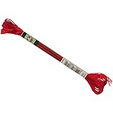 DMC 1008F-S321 Shiny Radiant Satin Floss, Bright Red, 8.7-Yard