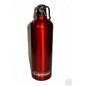 1 litre aluminium WATER Flask Bottle & carry clip