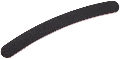 Getmore 10pcs Nail File Buffing Curve Sandpaper Black