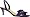 Dark Purple Satin/Rhinestones
