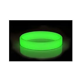 Glow in the Dark silicone wristband silicone bracelet (plain with no text)
