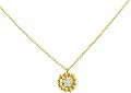 Meira T 14k Gold Sunflower Diamond Sun Necklace
