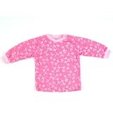 Boys Girls Long Sleeve T-Shirt with Pink Flowers