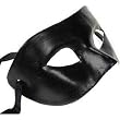 Black V Venetian Mardi Gras Masquerade Mask Paper Mache
