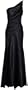 One Shoulder Satin Goddess Formal Gown Prom Dress - M