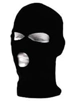 Black Knit 3 Three Hole Balaclava Winter Face Ski Mask