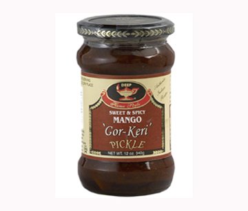 Gorkeri -Sweet Mango Pickle -10 oz. - 6 Packages by Indianfoodsco.com