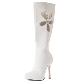Ellie Shoes 33534 Lovechild White Adult Boots Size 8