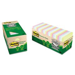 Recycled Notes, 3 x 3, Sunwashed Pier, 24 75-Sheet Pads/Pack