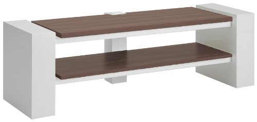 Schnepel X-Line 1200 Fernsehtisch 120 cm (47 Zoll) f&uuml;r LCD/Plasma hochglanz wei&szlig;/Walnuss D Preisvergleich