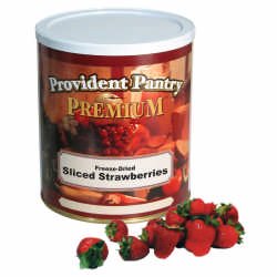 Provident Pantry Freeze Dried Sliced Strawberries #10 Can