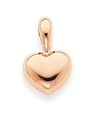 Genuine 14K Puffed Heart Charm. 100% Satisfaction Guaranteed.