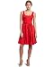 Calvin Klein Women's Belted Cotton Tank Dress,Poppy,4 image 2