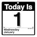 Today Is Wall Cal,Med,1Pg/Weekday,6-5/8