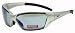 Lexus Blue Mirrored Safety Glasses Silver Frame
