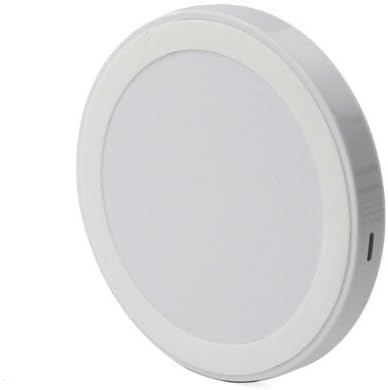 Geerkercity® Small Qi Enabled Wireless Charger Inductive Charging Pad Station for All Qi Standard Compatible Devices Including Nokia, Google, Nexus, LG, HTC Smartphones and iPhone 5s 4s 6 6Plus Samsung Galaxy S5 S4 S3 NOTE 2 NOTE 3 NOTE 4 with Receivers (AC Adapter Excluded. Micro USB Cable Included) (White)