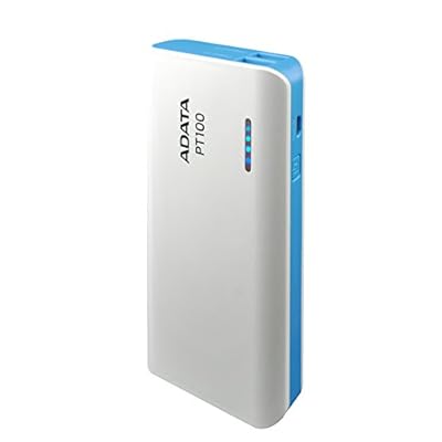 ADATA PT100 10000mAH Power Bank (White-Blue)