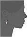 Amazon Essentials Sterling Silver Plated Lever-Back Cubic-Zirconia Dangle Earrings, (previously Amazon Collection)
