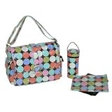 DO NOT USE Laminated Buckle Bag - Disco Dots Cocoa
