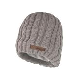 Berghaus Womens Knitted Fleece Lined Beanie Hat Pales Stone One Size