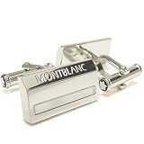 Mont Blanc Sterling Silver with Quartz Crystal Inlay Cufflinks