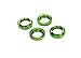 Traxxas Anodized-Aluminum GTX Shock Spring Retainer, Green