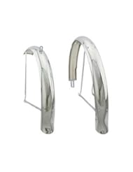 Sports: 26" Flared Stander Middleweight Fender Set Chrome. for bicycles, bikes, for 26" lowrider bike, beach cruiser. - lowrider