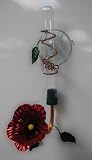 Perry's - GLORY WINDOW NECTAR FEEDER - Glass & Copper & Brass Hummingbird Feeder - Handcrafted 2024