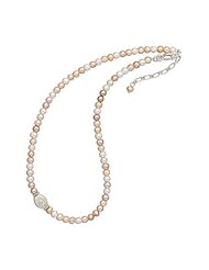 16 + 2 Inch Extension Necklace with Cultured Freshwater Pearls and Oval Coin Pearl