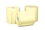 PM Company Perfection One Ply Canary Thermal Paper Rolls, 3.125 X 230 Feet, Canary, 4 Rolls Per Pack (07907)