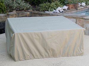 Square Firepit/Table Cover : 52 x 52 x 20 Khaki