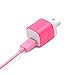 Wall Charger, OKRAY [3-Pack] 5V/1AMP 1-Port USB Wall Home Travel Charger Plug Power Adapter For iPhone 6/6 plus 5S 5 4S,Samsung Galaxy S6 S5 S4 S3,HTC One M8 M9,LG G2 G3,Blackberry,Motorola And More (Blue Purple Pink)