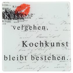 Räder Poesie et Table Glasplatte \'Küsse\'