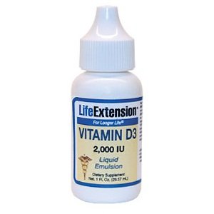 Life Extension Vitamin D3,  2000 Iu Emulsion, 1-Ounce