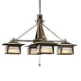 Kichler Olde Bronze Zen Garden Outdoor Chandeliers Dining