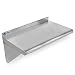 GRIDMANN NSF Stainless Steel Kitchen Wall Mount Shelf Commercial Restaurant Bar w/Backsplash - 18
