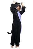 Spooky Black Cat Kigurumi (Adult Mid Night Cat)