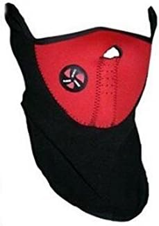 cnomg Red Windproof Warmth Neck Warmer Face Mask Ski Ice Fishing Hunting Nordic Skiing Cycling Motorcycle Bike Ski Helmet