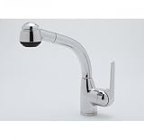 R7913SSTN Dé Lux Side Lever Pull-Out Bar Faucet with Short Handspray in Satin Nickel