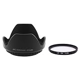 eForCity 52mm Lens hood+UV filter Compatible with Canon EOS 18-55mm Lens