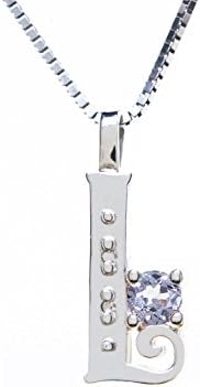 Sterling Silver Pendant Alphabet I June