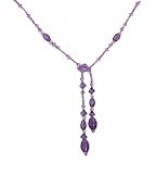 Necklace - N178 - Lariat Style - Swarovski (tm) Crystals and Mixed Beads ~ Tanzanite (Purply Blue) 22