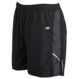 NEW BALANCE Semi-Fitted 6 Men's Long Short , L, BLACK