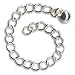 Silver Plated Chain Necklace Extender - 3 Inch (10)
