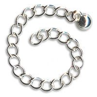 Silver Plated Chain Necklace Extender - 3 Inch (X10)