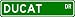 DUCAT Street Sign ~ Personalized Family Lastname Sign ~ Gameroom, Basement, Garage Sign Novelty** ALUMINUM