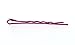 Trimweaver 50-Piece 50mm Dark Pink Metal Bobby Pin with Glue Pad, 2-Inch