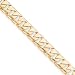 14k 10mm Hand-polished Fancy Link Chain Bracelet - 8 Inch - Lobster Claw