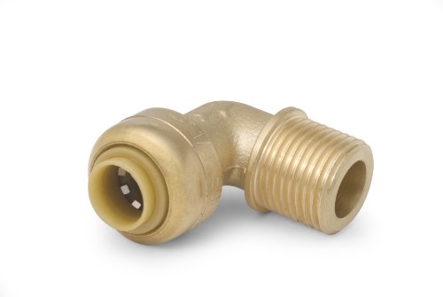 Shark Bite U276LFA 1/4-Inch by 3/8-Inch Male NPT Push-Fit Dishwasher Elbow
